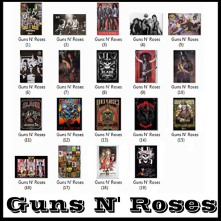 โปสเตอร์ Guns N’ Roses (32แบบ) Slash กันส์แอนด์โรสเซส วง ดนตรี ร็อค รูป ภาพ ติดผนัง สวย poster 88x60และ76x52ซม.โดยประมาณ