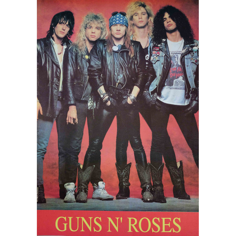 โปสเตอร์ Guns N’ Roses (32แบบ) Slash กันส์แอนด์โรสเซส วง ดนตรี ร็อค รูป ...