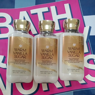 Warm Vanilla Sugar Body Lotion Bath &amp; Body Works 236ml.สินค้า1ชิ้น