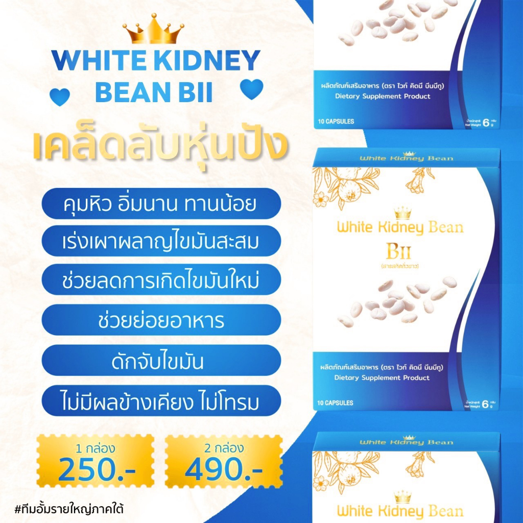 ไวท์-คิตนี-บีนบีทู-whitekidneybean-2-กล่อง