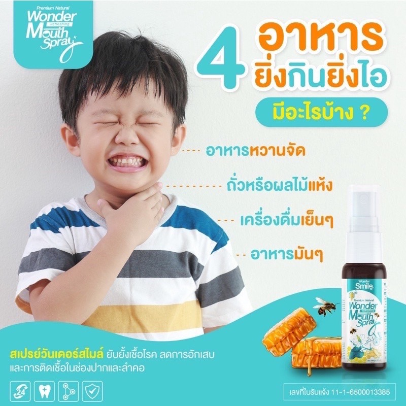 ส่งฟรี-wonder-smile-วันเดอร์สไมล์-รักษาแผลในช่องปาก-ฆ่าเชื้อโรค-ฆ่าไวรัส-และแบคทีเรีย