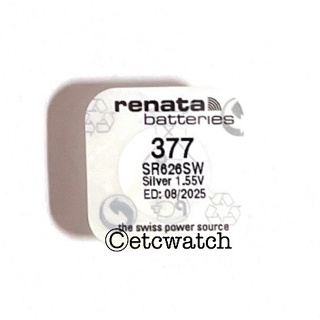 พร้อมส่ง&gt; ถ่านกระดุม Renata SR626SW / 377 1 ก้อน