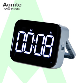 Agnite นาฬิกาจับเวลา นาฬิกานับถอยหลัง นาฬิกาจอLED  สำหรับการทำอาหาร ดูเวลาตอนกลางคืนได้ Digital Timer