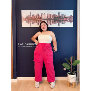 🎈Plussize กางเกงคนอ้วน🎈 • Size•  Waist (เอว) :  34-50” Hip (สะโพก) : 50” Long (ยาว) :  40”