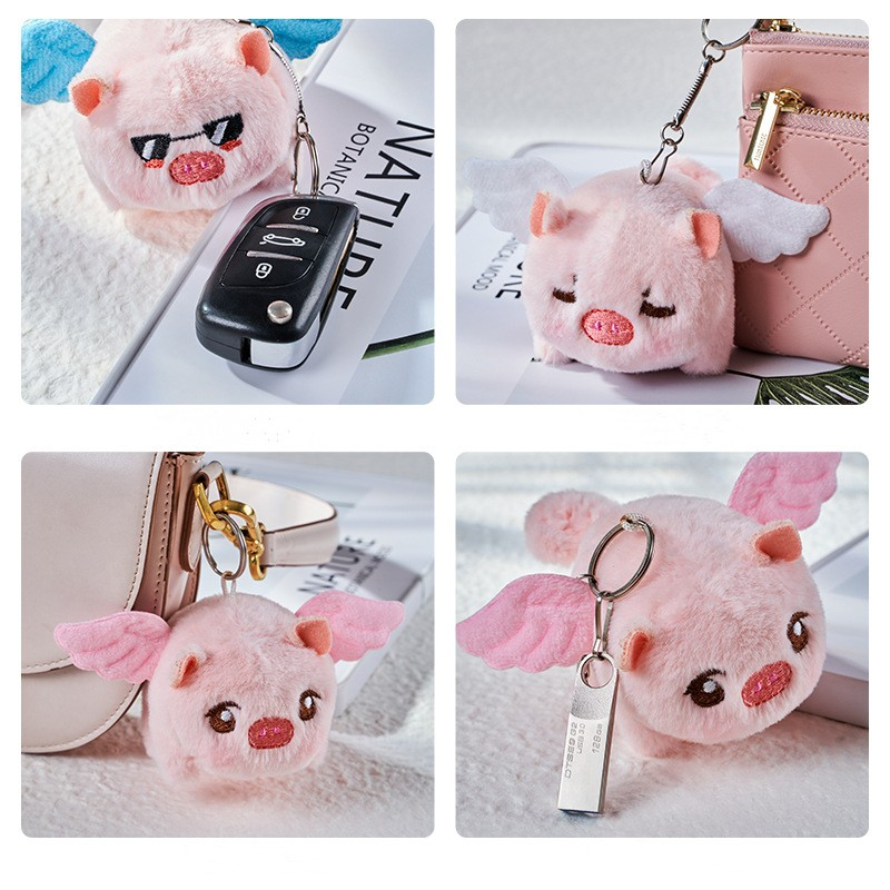 พร้อมส่ง-ตุ๊กตากระดิกหางได้-ดึงสายได้-ตุ๊กตาของเล่น-ของเล่นตุ๊กตา-พวงกุญแจ