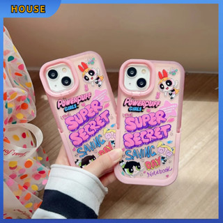 💲คูปองเคลม💲 case for iphone 11 12 พาวเวอร์พัฟฟ์เกิลส์ เคส 14 13 12 11 pro max ซิลิโคนเหลวมีความทนทาน