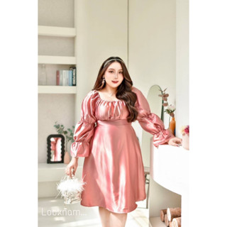 🎈Plussize เดรสคนอ้วน🎈 2 ไซส์ S 40-46              M 46-50