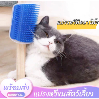 [พร้อมส่ง] แปรงหวีขนแมว แปรงหวีขนติดขาโต๊ะ อุปกรณ์สัตว์เลี้ยง ของใช้สัตว์เลี้ยง แปรงหวีขนสัตว์เลี้ยง