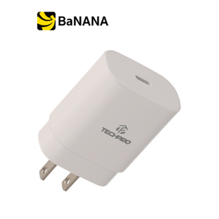 อะแดปเตอร์ TECHPRO Wall USB Charger 1 USB-C (PD25W) PPS TP-WC03  - White by Banana IT