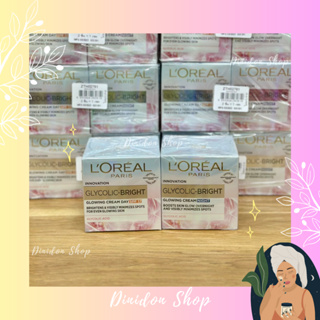 ((แท้ พร้อมส่ง)) LOréal Paris Glycolic Bright Glowing Cream Day / Night (50 ml.)