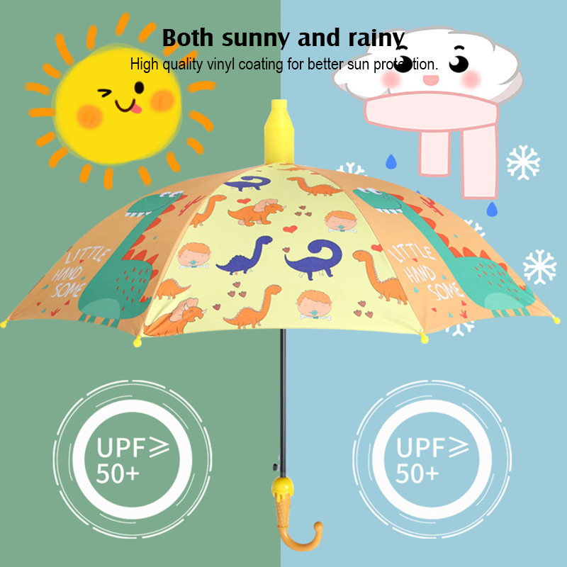 ร่มเด็ก-ร่มกันแดด-ร่มพับ-แบบพกพา-ด้ามยาว-กันuv-บังแดดและฝน