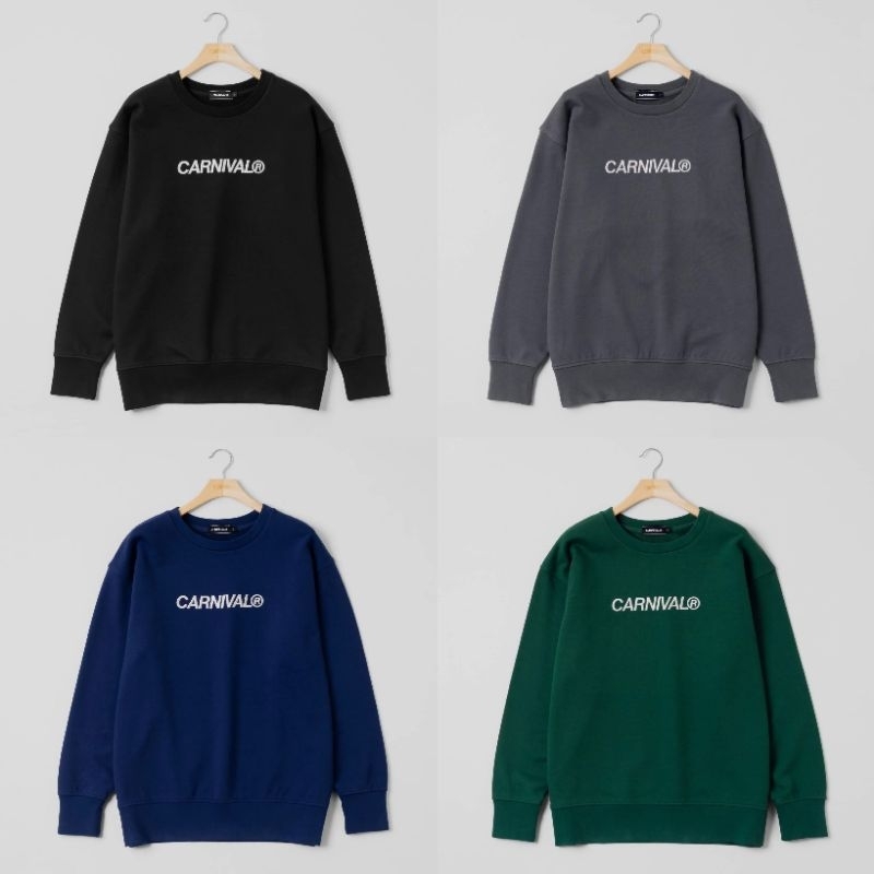 ของแท้-เสื้อกันหนาวแขนยาว-carnival-classic-og-crewneck-ss23-ลายใหม่-ของใหม่-พร้อมส่ง