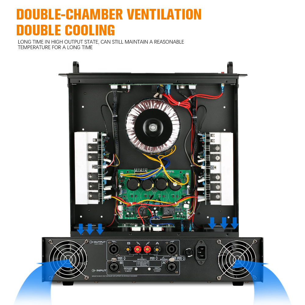 เครื่องขยายเสียงระดับมืออาชีพ-cs4080-เครื่องขยายเสียง-สองช่อง-8-โอห์ม-1600-วัตต์-การแสดงบนเวทีระดับมืออาชีพ