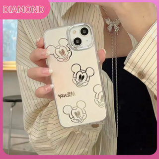 💲คูปองเคลม💲 case for iphone 11 12 มิกกี้เมาส์ เคส 14 13 12 11 pro max ซิลิโคนเหลวป้องกันการตกหล่น