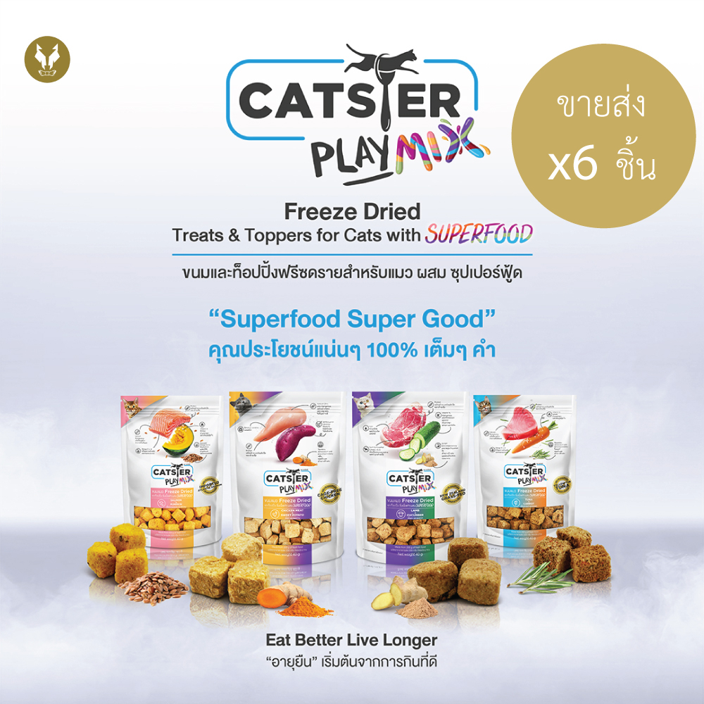 ขายส่ง6ชิ้น-catster-ขนมฟรีสดรายแมว-แคทสเตอร์