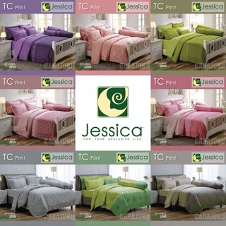 [41 ลาย] JESSICA ชุดผ้าปูที่นอน พิมพ์ลาย กราฟิก Graphic #Total เจสสิกา ชุดเครื่องนอน ผ้าปู ผ้าปูเตียง ผ้านวม พิมพ์ลาย