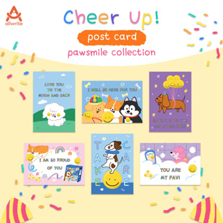 allwrite - Paw smile Postcard Cheer up