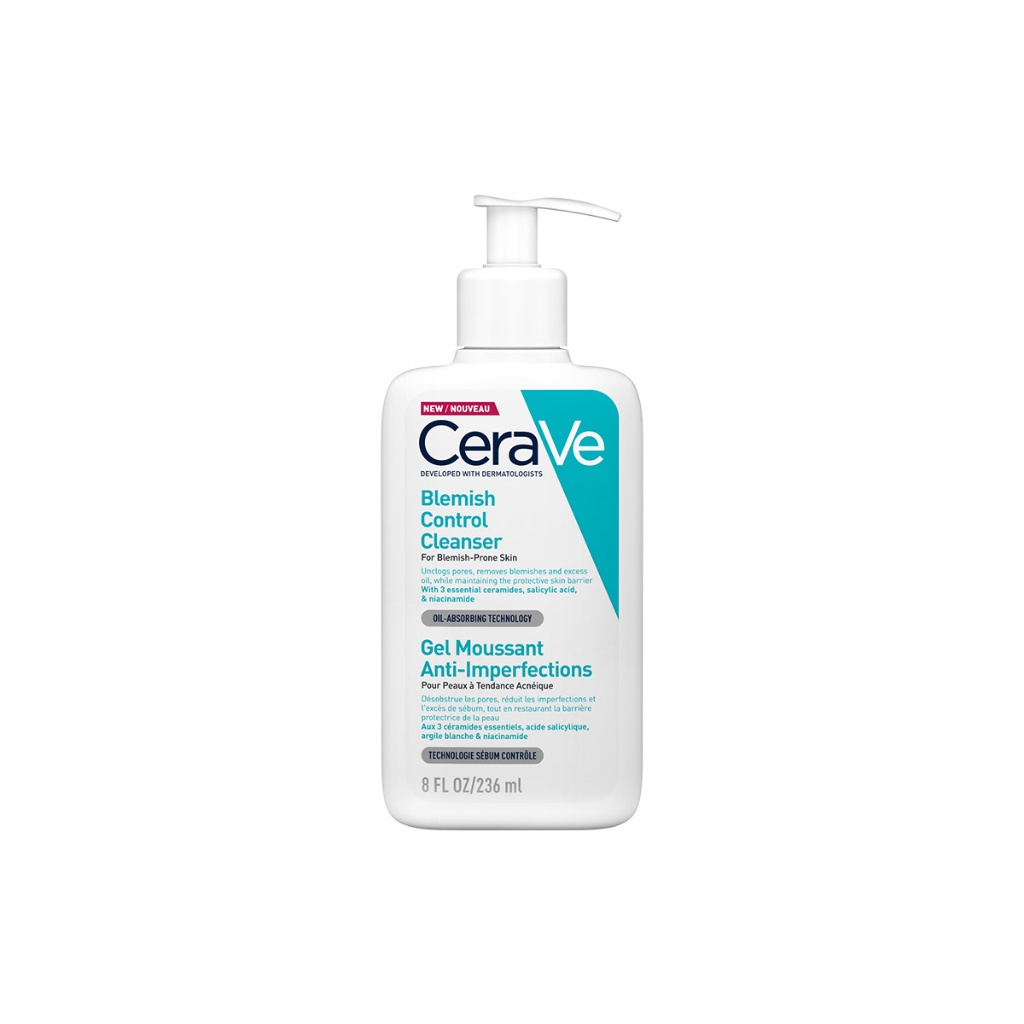 เซราวี-cerave-blemish-control-cleanser-เจลทำความสะอาดผิวหน้า-สูตรสำหรับผิวเป็นสิวง่าย-236-มล