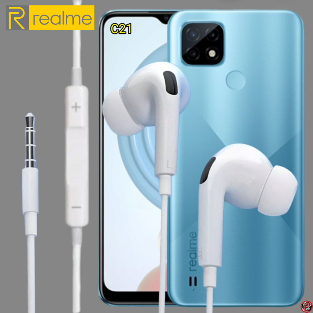 หูฟัง-สมอลทอล์ค-realme-in-ear-aux-3-5-mm-เรียลมี-อินเอียร์-เบสหนัก-เสียงดี-เล่น-หยุดเพลง-เพิ่ม-ลดระดับเสียง-c21