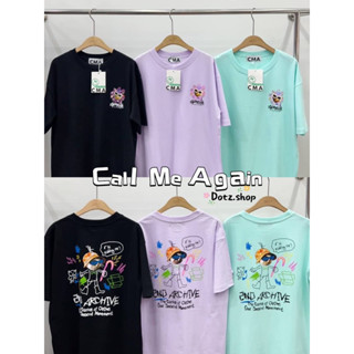 เสื้อยืด Oversize Callmeagain แมว 2Nd สีสวยมาก คอตตอนเกาหลี