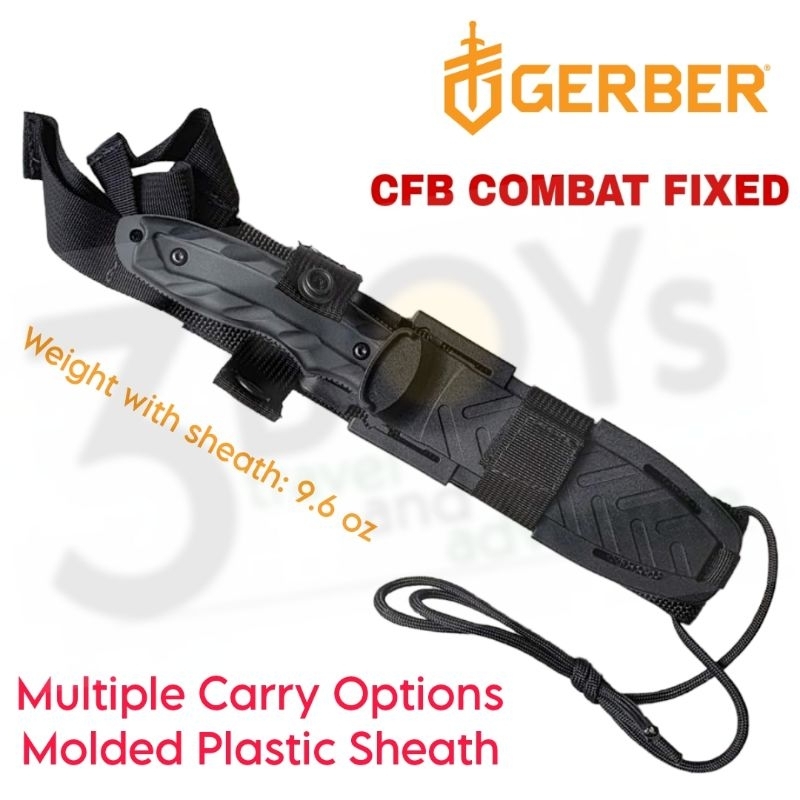 มีด-gerber-รุ่น-cfb-combat-fixed-ของแท้-ใบ-tanto-เหล็ก-154cm-พร้อมปลอก-ผลิต-usa-เลิกผลิตแล้ว