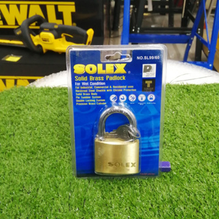 SOLEX กุญแจคล้อง รุ่น SL99 คอสั้น (สีทองเหลือง)