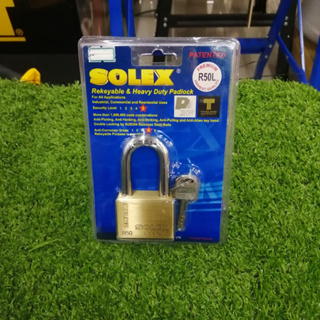 SOLEX กุญแจคล้อง รุ่น R50L (สีทองเหลือง)