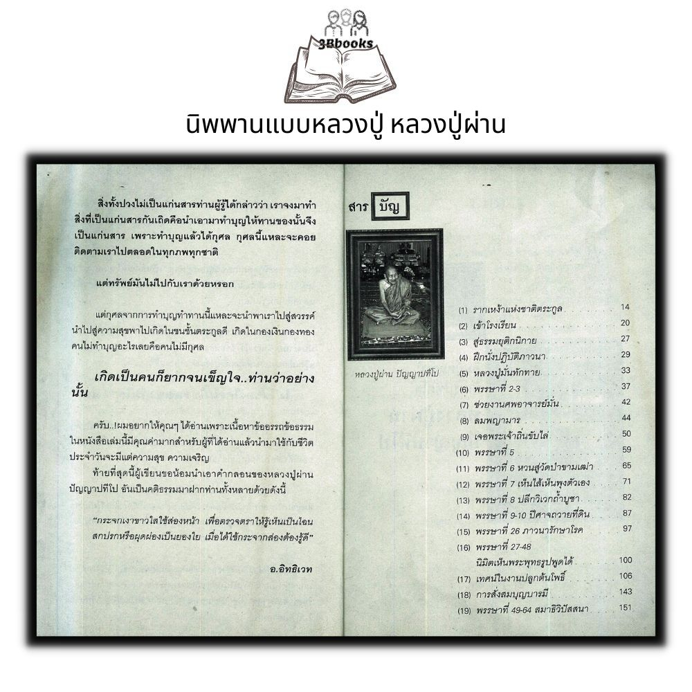 หนังสือ-นิพพานแบบหลวงปู่-หลวงปู่ผ่าน-ธรรมะ-ศาสนา-ปรัชญา-นิพพานแบบหลวงปู่-ชีวประวัติพระภิกษุ