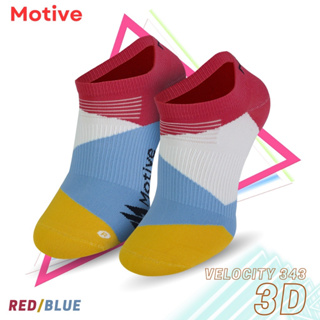 MOTIVE SOCK SPEED PERFORMANCE VELOCITY 343 LINER 3D RED/BLUE SIZE S/M