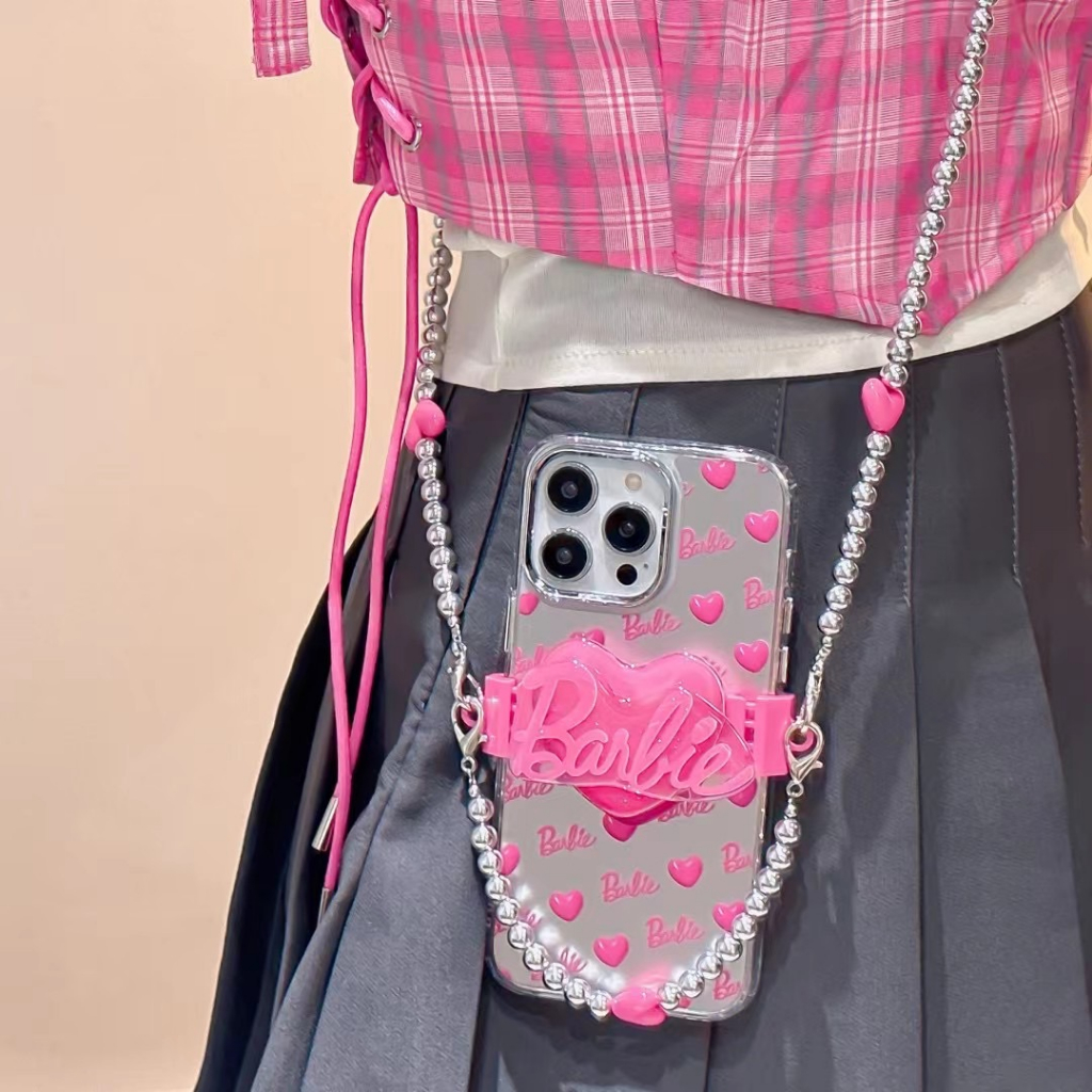 ส่งของขวัญ-เคสไอโฟน-สำหรับ-11-14-for-iphone-case-13-12-pro-max-รูปหัวใจ-แฟชั่น-โซ่มุก-กันกระแทก-เคสนิ่ม-เคสโทรศัพท์