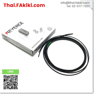 พร้อมส่ง, (A)Unused, FU-67V Fiber Optic Sensor, ไฟเบอร์ออปติกเซนเซอร์ สเปค 2m M6, KEYENCE (66-008-130)