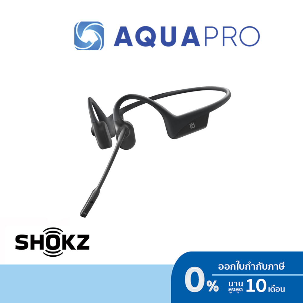 shokz-opencomm-black-bone-conduction-stereo-bluetooth-headset-ประกันศูนย์ไทย