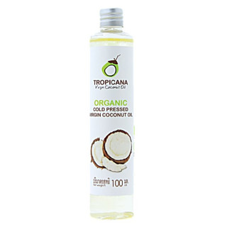 (ราคา 1 ขวด) Tropicana Oil น้ำมันมะพร้าวสกัดเย็นแบบใช้กิน ขนาด 100 มล.