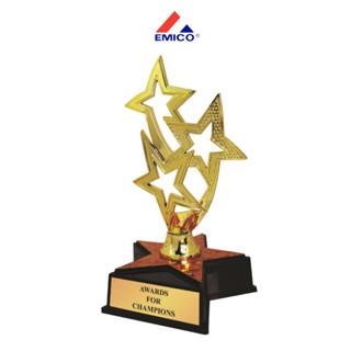 [สินค้าใหม่] ถ้วยรางวัล รางวัล รางวัลชนะเลิศ ดาวฉลุ ฐานดาว รางวัลยอดเยี่ยม ของขวัญ สีทอง ทำข้อความฟรี พร้อมส่ง ส่งไว