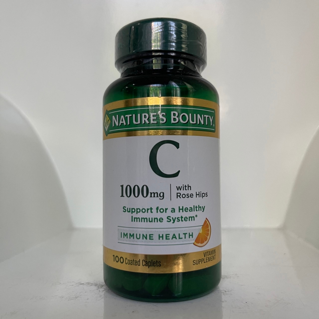 ดูแลผิวและปัญหาภูมิแพ้-ลดหวัด-natures-bounty-vitamin-c-1000-mg-plus-rose-hips-100-caplets-exp-11-2023