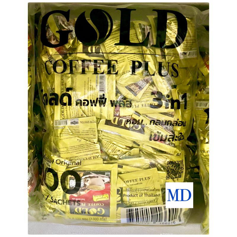 1-ถุง-gold-coffee-plus-กาแฟ-gold-3in1-หอม-กลมกล่อม-พอดี-แพ็ค-100-ซอง-20g