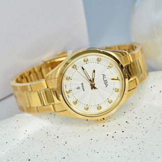[ผ่อนเดือนละ429]🎁ALBA นาฬิกาข้อมือผู้หญิง รุ่น AH7BP4X ของแท้ 100% ประกัน 1 ปี