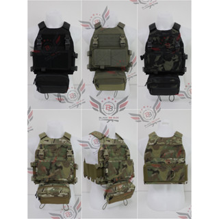 เสื้อเวส รุ่น FCS ยี่ห้อ Emerson (Emersongear FCS Style VEST W/MK Chest Rig SET)  ● ขนาดช่องใส่เพลท : กว้าง10"