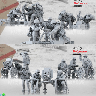 WWII Japanese Support weapons -High quality and detailed 3d print miniature boardgame model war game