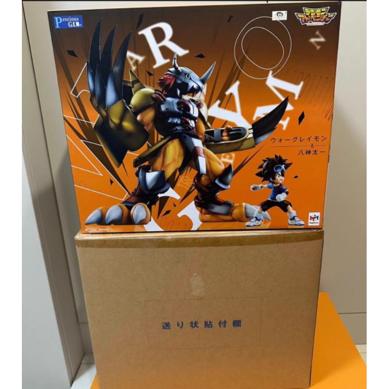 megahouse-precious-g-e-m-series-digimon-adventure-wargreymon-amp-taichi-kamiya-genuine-authentic-figure