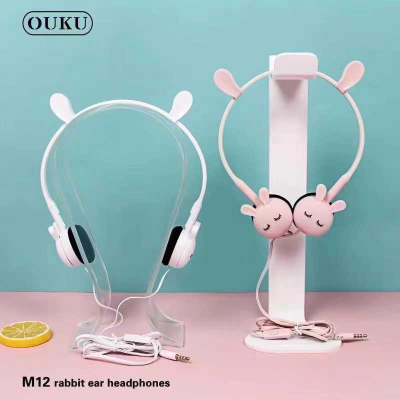 หูฟังการ์ตูน-m12-cartoon-rabbit-amp-cat-earheadphones-หูฟังลายการ์ตูนน่ารัก-หูฟังเสียงดี-หูฟังน่ารัก