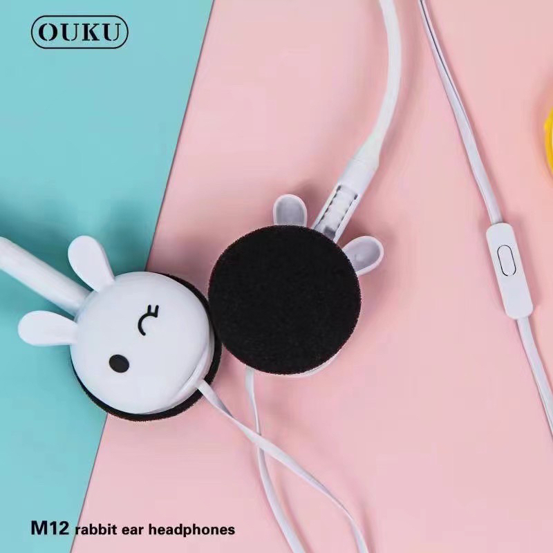 หูฟังการ์ตูน-m12-cartoon-rabbit-amp-cat-earheadphones-หูฟังลายการ์ตูนน่ารัก-หูฟังเสียงดี-หูฟังน่ารัก