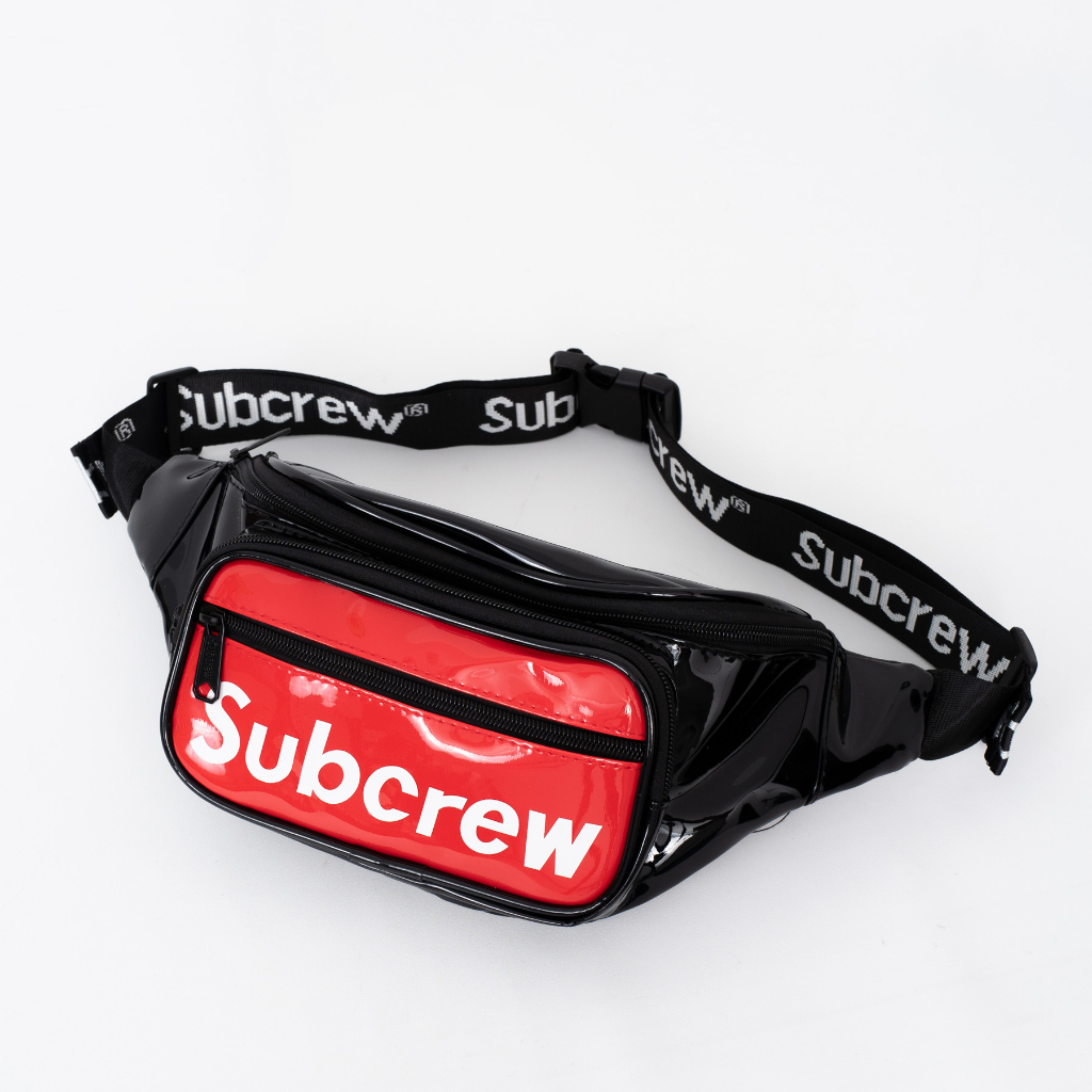 Subcrew กระเป๋าสะพายคาดอกผู้ชาย 3 ช่องซิป งานหนังแก้ว เท่ห์มีสไตล์ ...