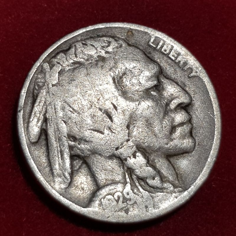 เหรียญ-5-เซนต์อเมริกายุคเก่า-ปี-1929-มิ้นท์เดนเวอร์