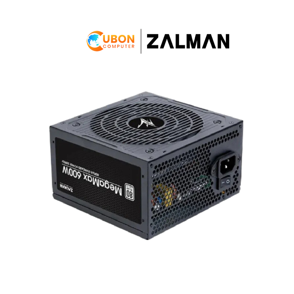 POWER SUPPLY ZALMAN (อุปกรณ์จ่ายไฟ) 600W MEGAMAX ZM600-TXII รับประกัน 3 ...