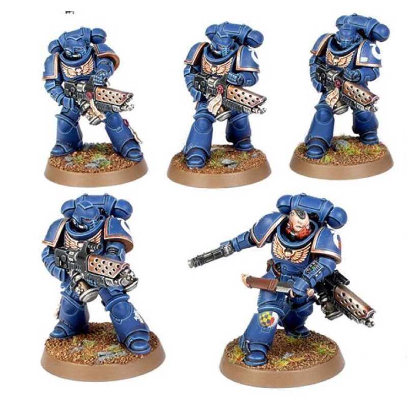 Warhammer 40K - Space Marines Assault Squad (5 Figurines) - Firstborn - OOP - NEUF En Boîte