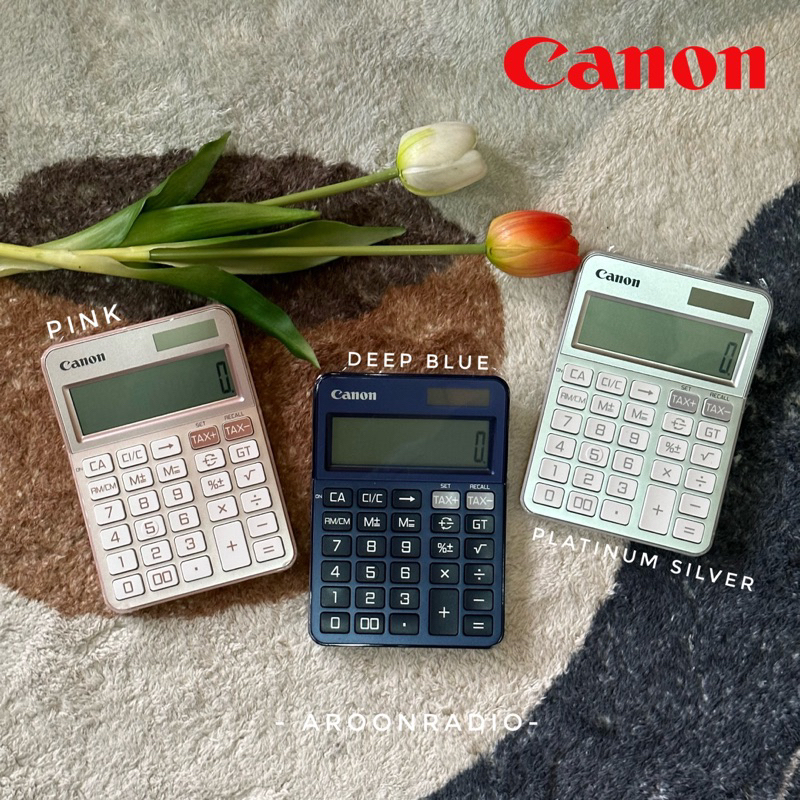 เครื่องคิดเลข-canon-รุ่น-ks-125t-สีชมพู