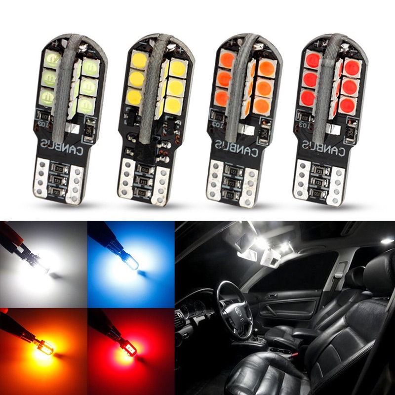 ไฟหรี่-ไฟเพดานรถ-t10-24smd-3030-แบบ-canbus-สว่างกว่าหลอดเดิมแน่นอน-ราคาต่อ1คู่