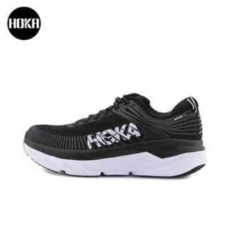HOKA ONE ONE Bondi 7 Black and white ของแท้ 100 %  Sports shoes Running shoes style