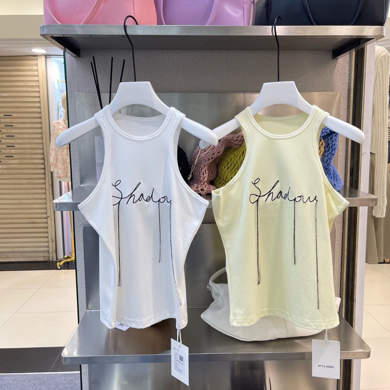 Shadow Tank Top เสื้อกล้ามปักลาย | Shopee Thailand